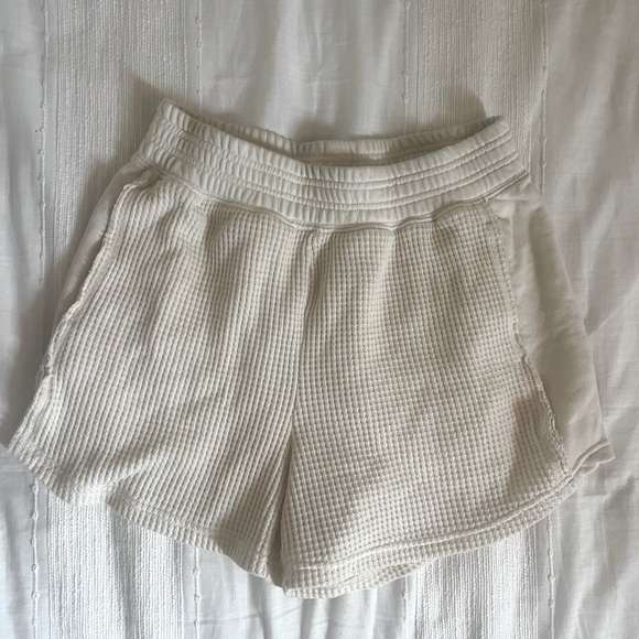 aerie Pants - Aerie Waffle Knit Cream Shorts